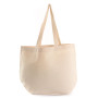 Shopper cotone naturale 55 x 30 + 20 cm. Personalizzabile